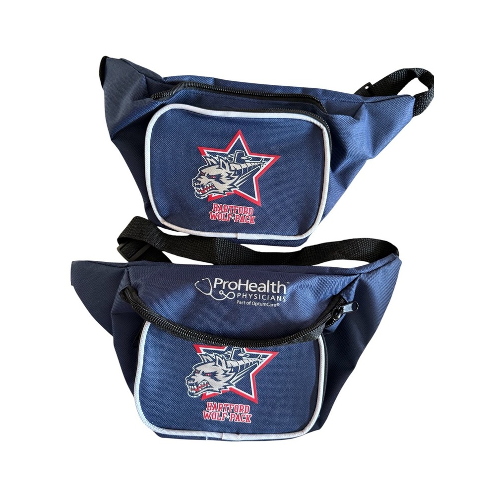 3 Hartford Wolfpack promotional Hockey fanny packs prohealth physicians Unused
